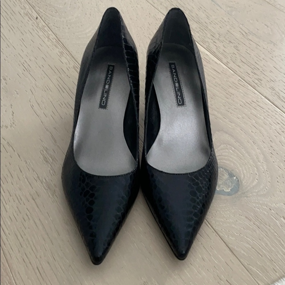 Bandolino 9 black shoes kitten